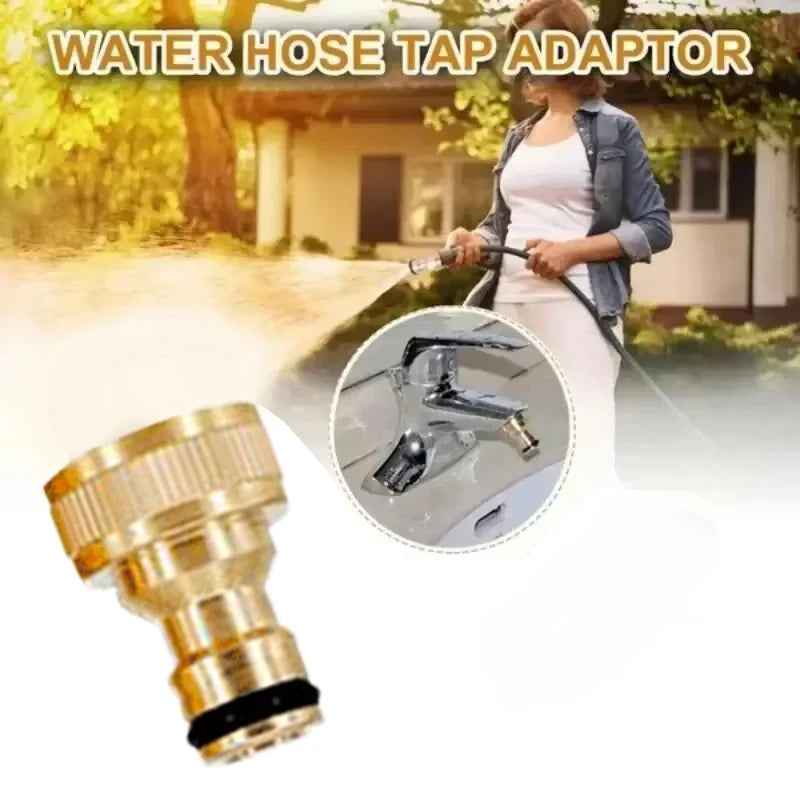 2Pcs Thread Connector Faucet Hose Tap Water Adapter Quick Connector Water Pipe Fittings Home Replacement Accessory