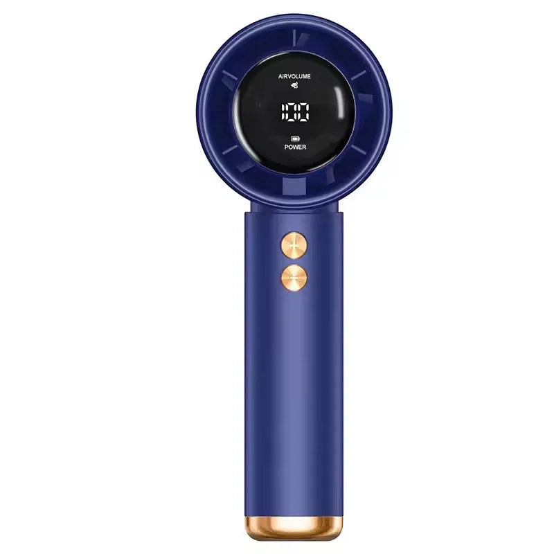 Portable Handheld Turbo Fan Mini 100 Speed Adjustment High Speed Air Cooler for Home Travel Outdoor Camping