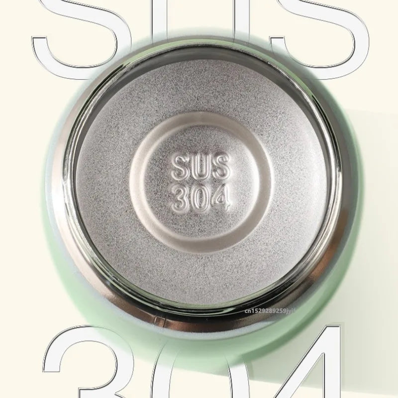 304 Stainless Steel Thermos Cup with Straw 320ml/460ml Insulated Water Bottle Travel Mug Leak Proof Vacuum Flask