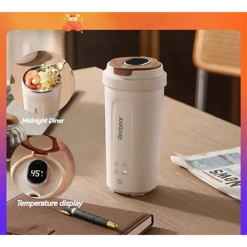 Electric Kettle Cup Small Portable Travel Heating Cup Office Mini KettleUSBThermos Cup