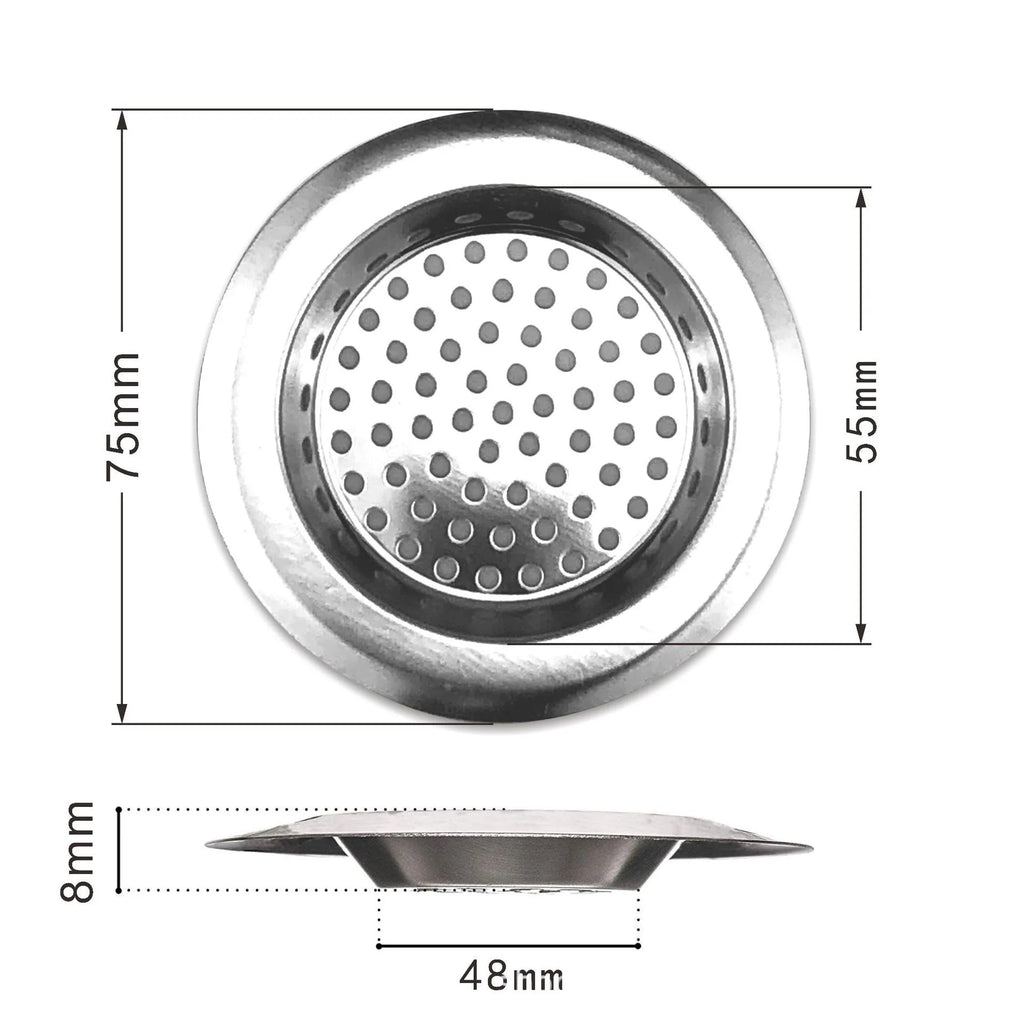 Kitchen Water Sink Drain Strainer Stainless Steel Bathroom Floor Drain Cover Shower Hair Catcher Filter Kitchen Sink Accessories