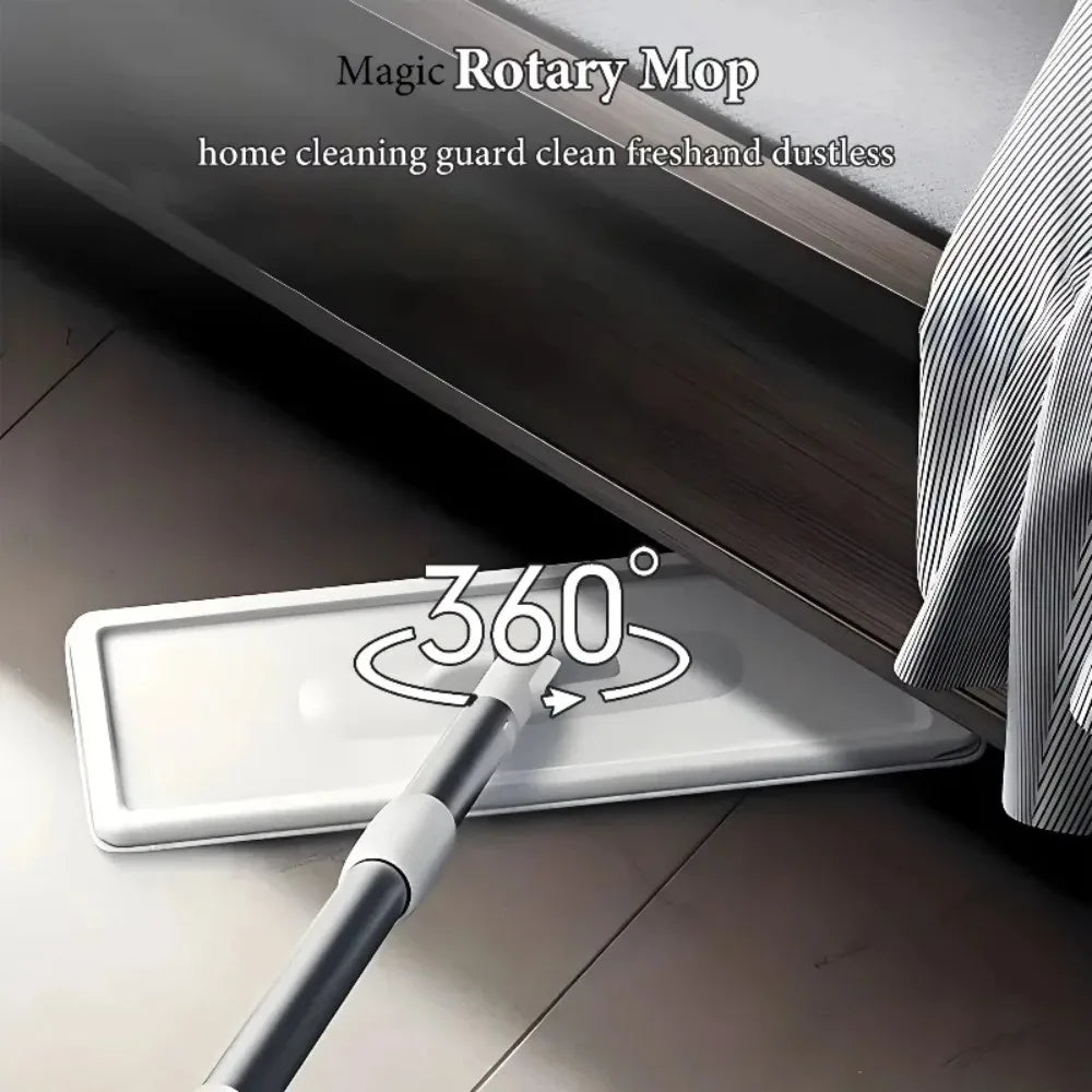 Hands-Free Spin Mop Set, 360° Swivel Head & Foot Wringer Bucket for Hard Floors, Telescopic Handle Home Cleaning cleaning швабра
