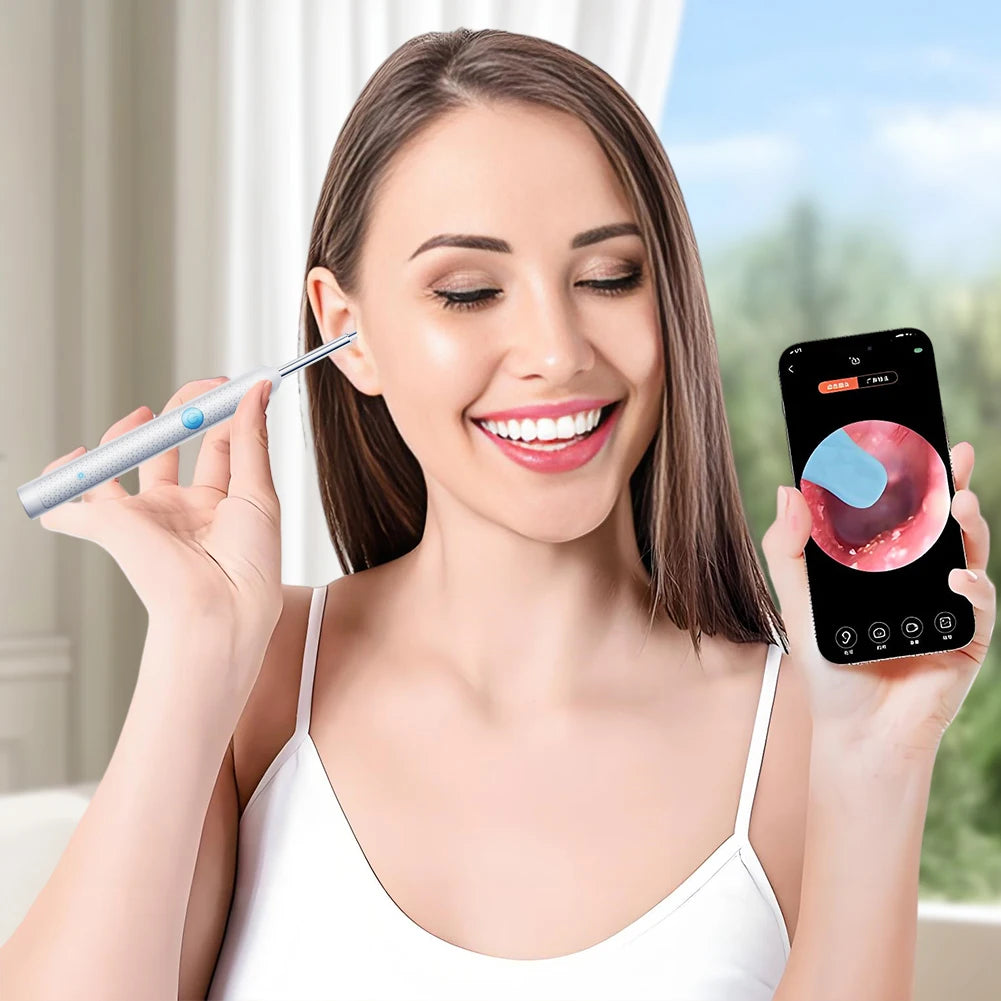 Smart Visual Ear Cleaner Set with Camera Otoscope Ear Cleaner Rechargeable Endoscope Earpick Health Care Set