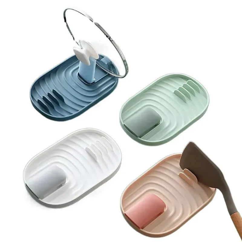 New Polychrome Storage Rack Multifunctional Practical Soup Spoon Pad Non-slip Pot Lid Rack