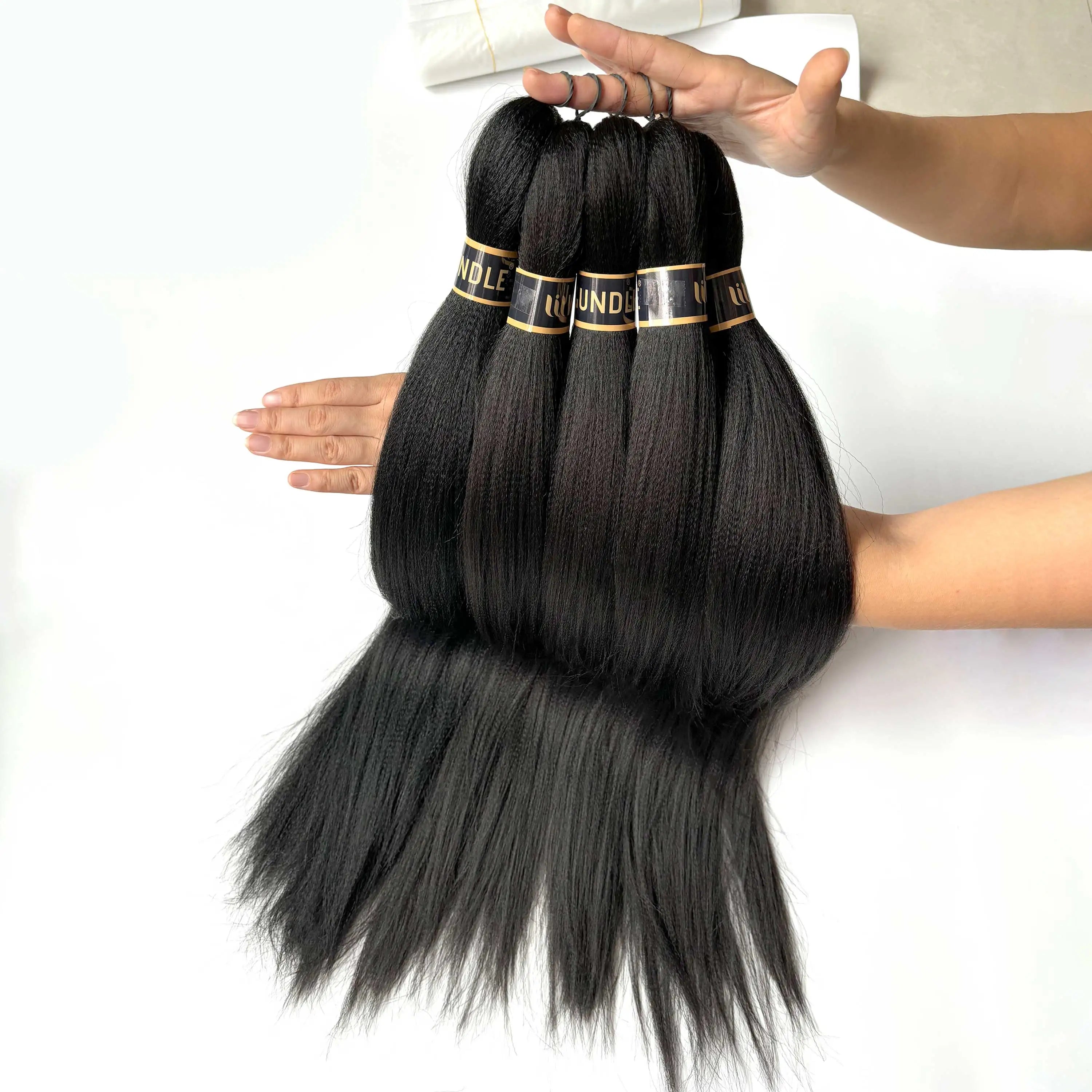 Easy Braids Hair Extensions for Women Box Twist Crochet Hair EZ Pre stretched Braiding Hair Flame Retardant Synthetic Wigundle