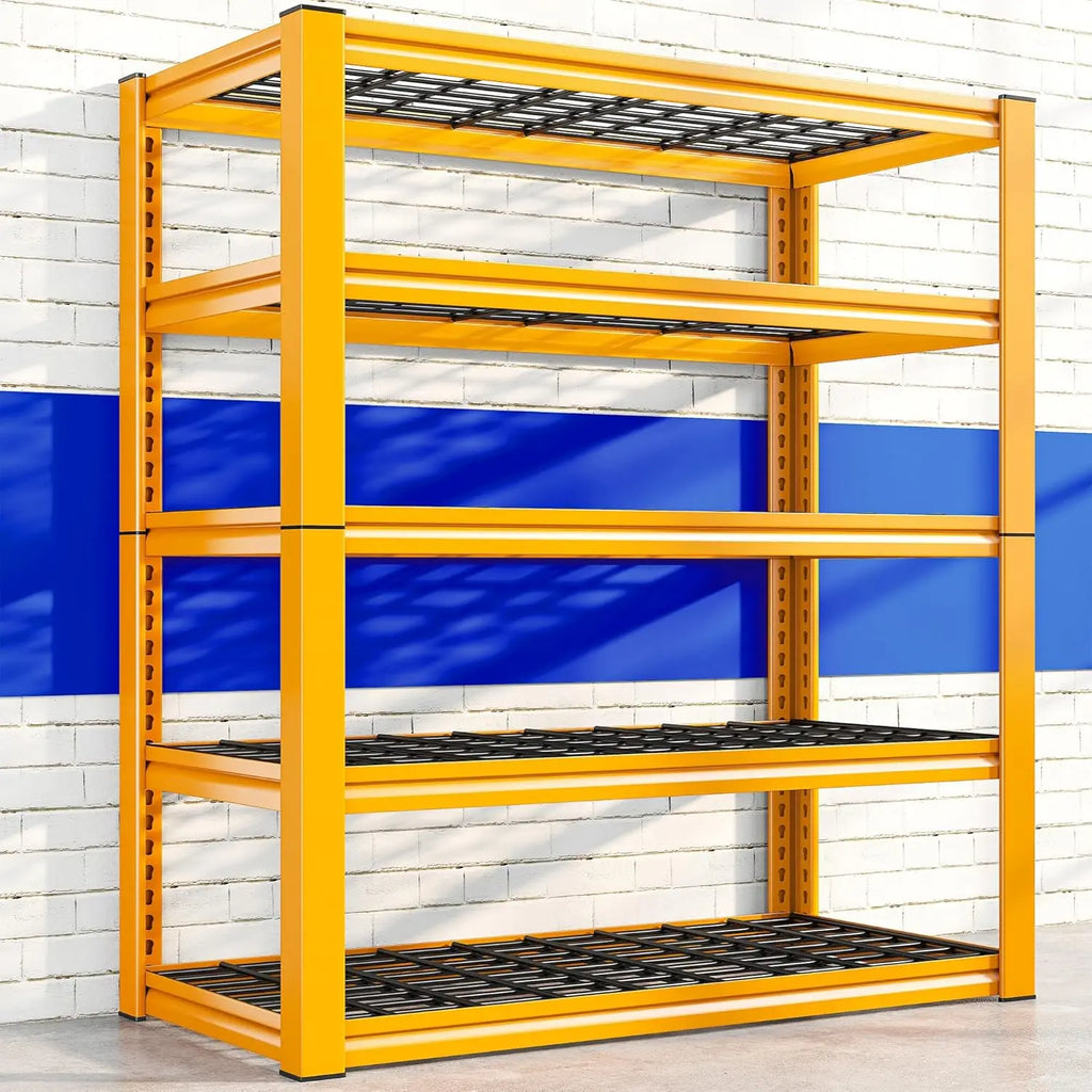 Garage Shelving 3000LBS, 5-Tier Storage Shelves, Adjustable Industrial Metal Shelving Unit for Garage, Basement,, Customized