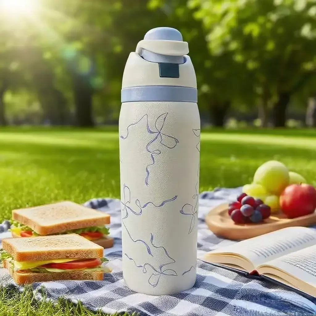 Large capacity cup 304 stainless steel thermos cup large capacity portable double drinking cup outdor sports kettle