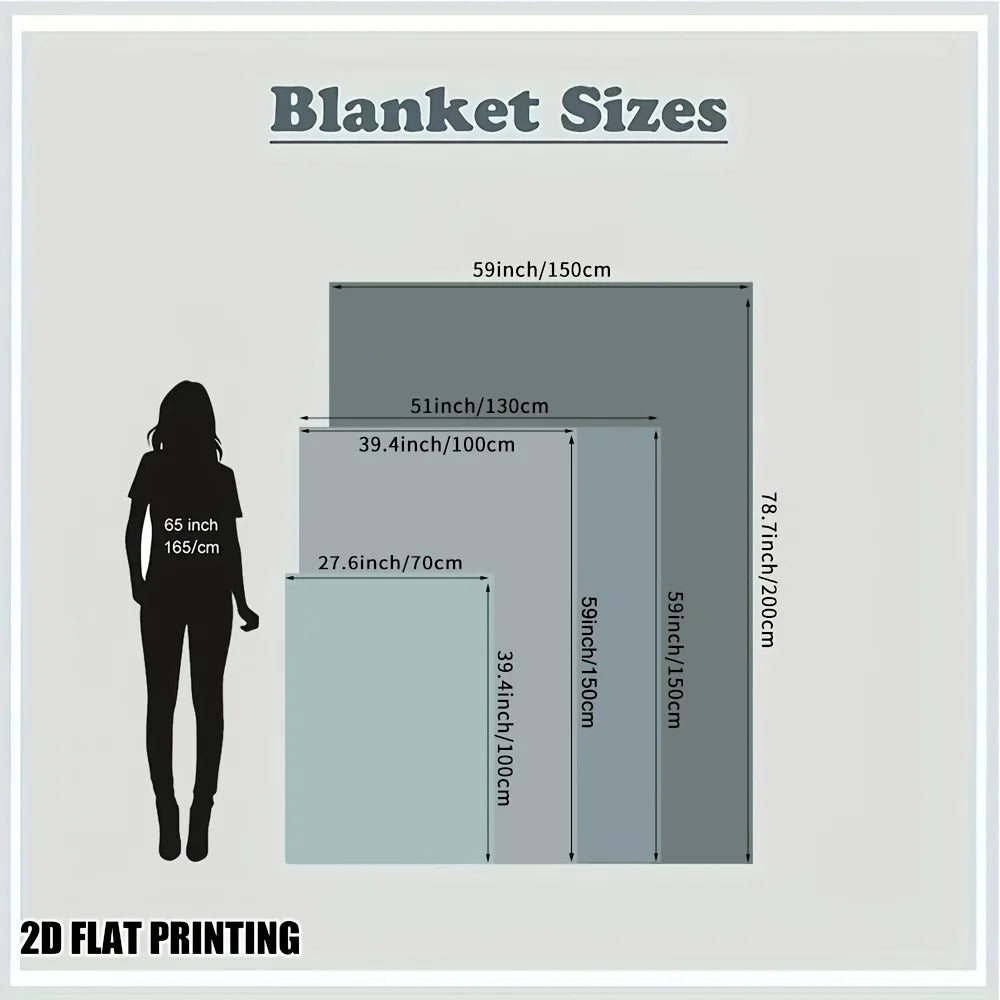 Extra Large Cat Face Blanket – Soft British Shorthair Flannel Throw with Paw Prints for Cat Lovers