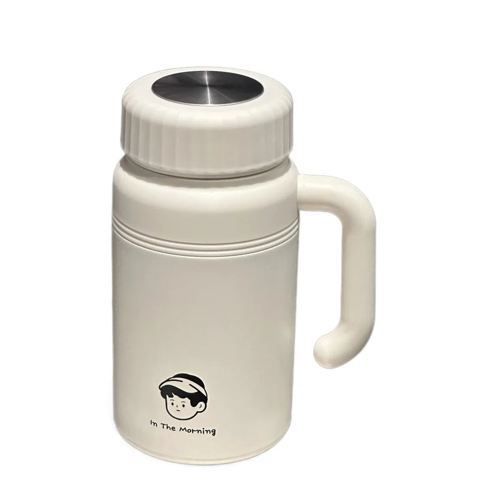 Large Capacity Stainless Steel Water Bottle Stylish with Handle Insulated Cup 1000 ml Leak-Proof Portable Thermos Travel