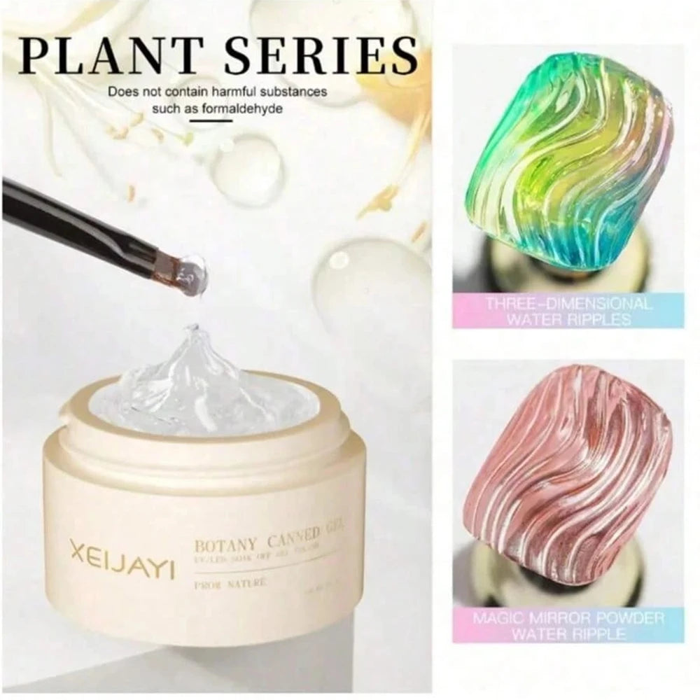 Clear Non Stick Hand Extension Gel 3D Shaping Sculpting Carving Nail Art Solid Hard Gel for Fake Nail 15ml