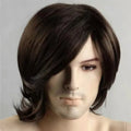 HAIRJOY Male Synthetic Hair  Wig Medium Length Straight  Cosplay Wigs Heat Resistant Fiber