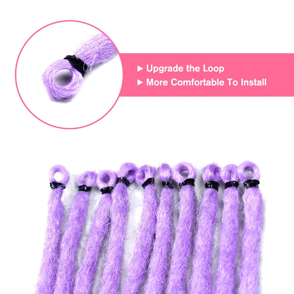 10 Strands/pack 24Inch Handmade Crochet Dreadlocks Extensions  Reggae Hair Hip-Hop Style For Women Fashion Party festivals Gift