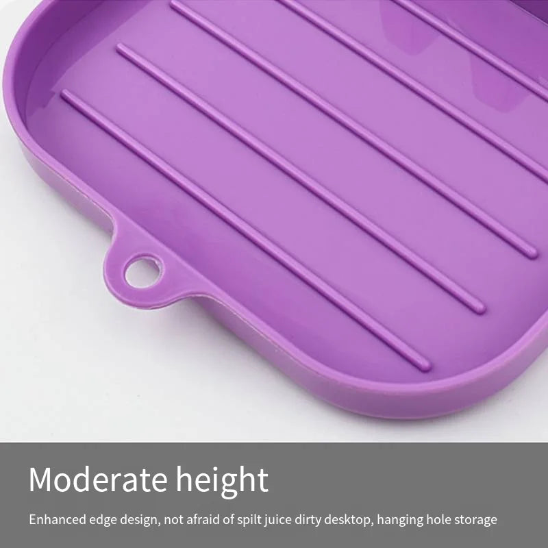 Kitchen Spoon Holders Fork Spatula Rack Shelf Organizer Plastic Chopsticks Holder Non-slip Spoons Pad