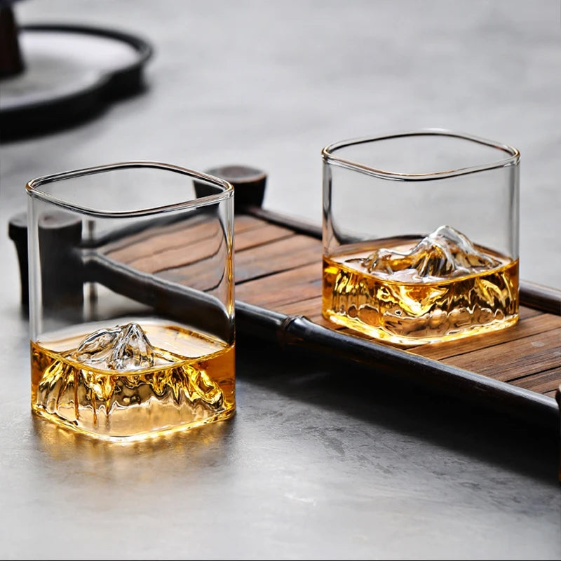 Aesthetic Glass Cup Whisky Cocktail Glass Cup Coffee Cups Water Cup Clear Cup Beer Cup Glass Mug Kitchen Accessiories Glass