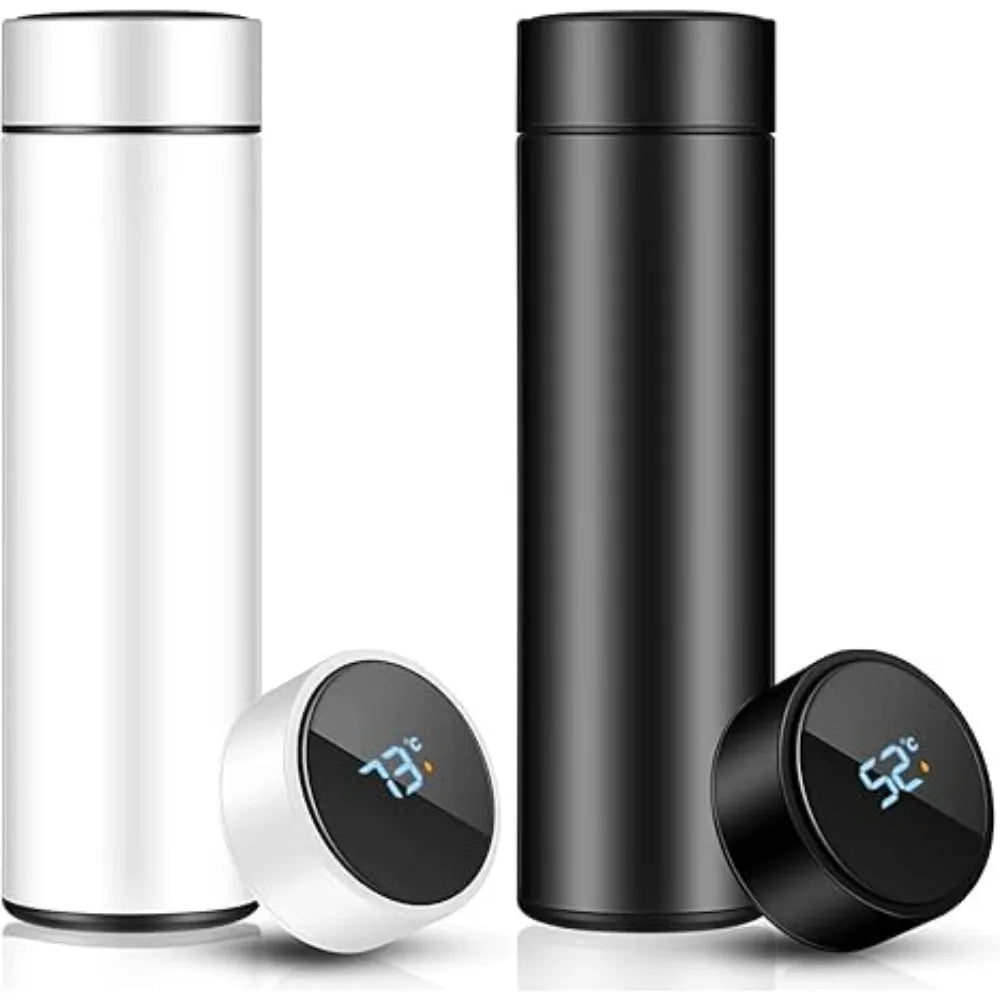 500mlStainless Steel Thermos Cup Leak proof Double layer Insulation LCD Temperature DisplayIntelligentTemperatureDisplayReusable