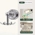 Kitchen Suction Cup Six-claw Rotating Hook Organizer Household Punch-free Spatula Spoon Wall-mounted Storage Shelf