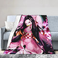 Kimetsu No Yaiba Kamado Nezuko Blankets Anime Fleece Funny Breathable Throw Blankets for Bedding Lounge Spring Autumn