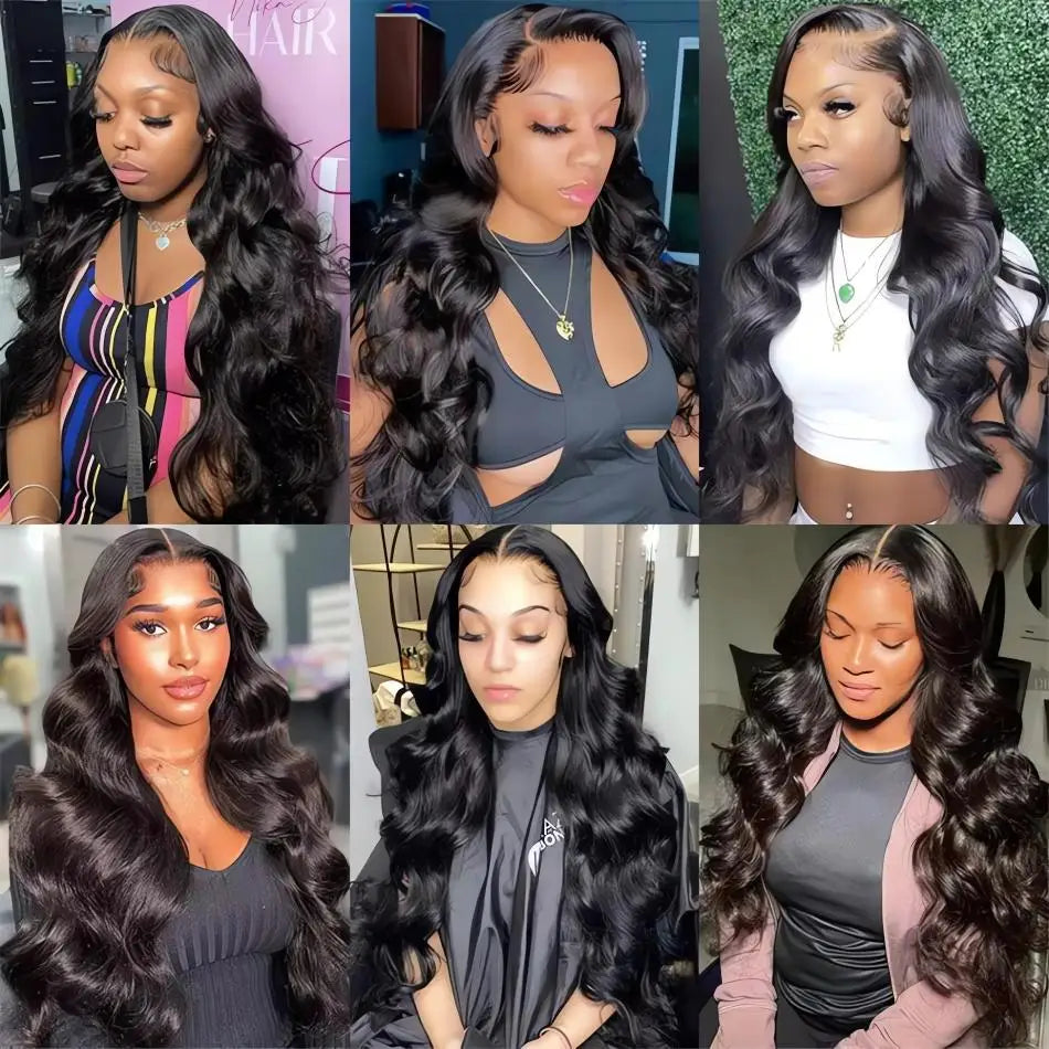 30 Inch 13x6 HD Transparent  Lace Frontal Wigs Body Wave Human Hair 13x4 Lace Front Wig 5x5 Glueless Closure Wigs For Women