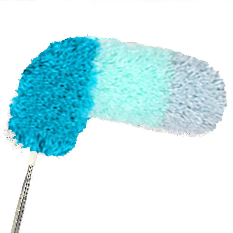 Telescopic Duster – Microfiber, Ceiling Cleaning, Extendable Handle, Multi-Head Replacement, No Climbing Needed