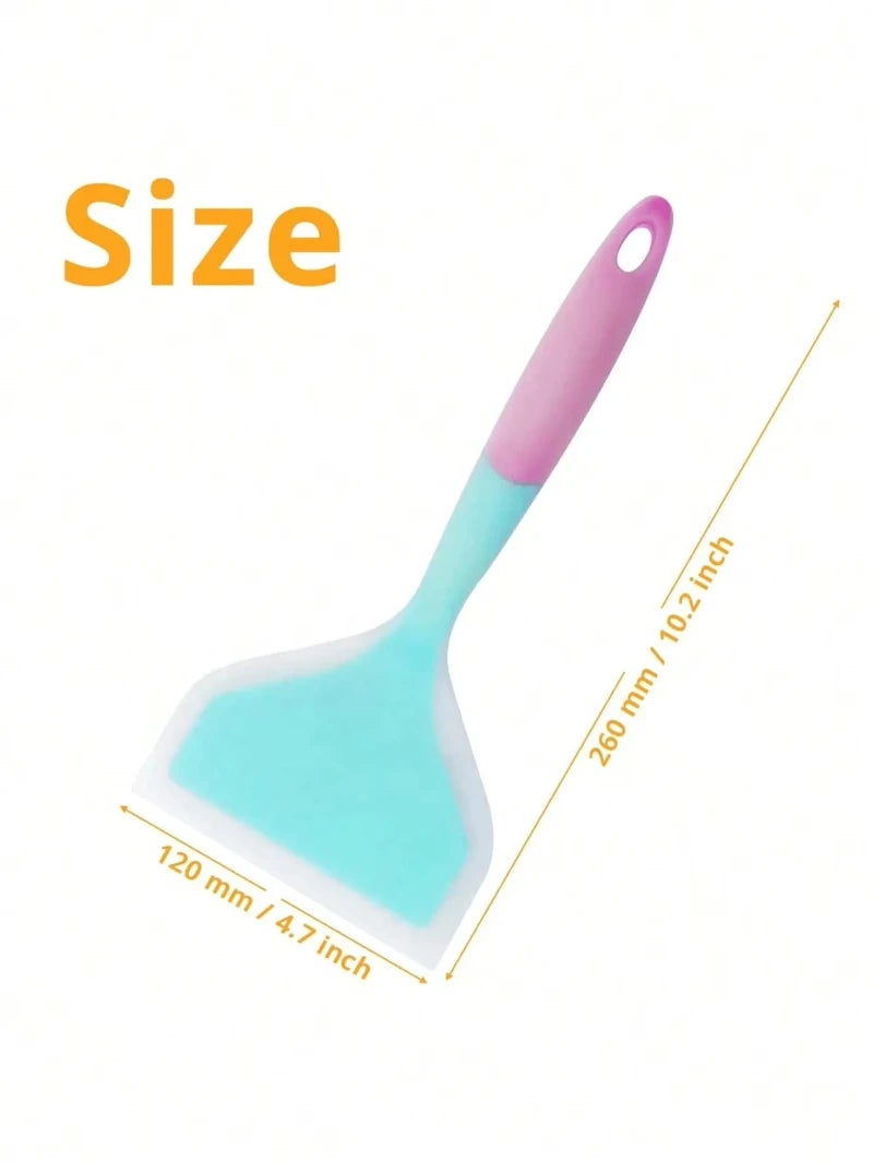 Silicone Spatula Household Egg Roll Spatula Heat-Resistant Non Stick Cooking Beef Meat Pancakes Kitchen Scrape Wide Pizza Shovel