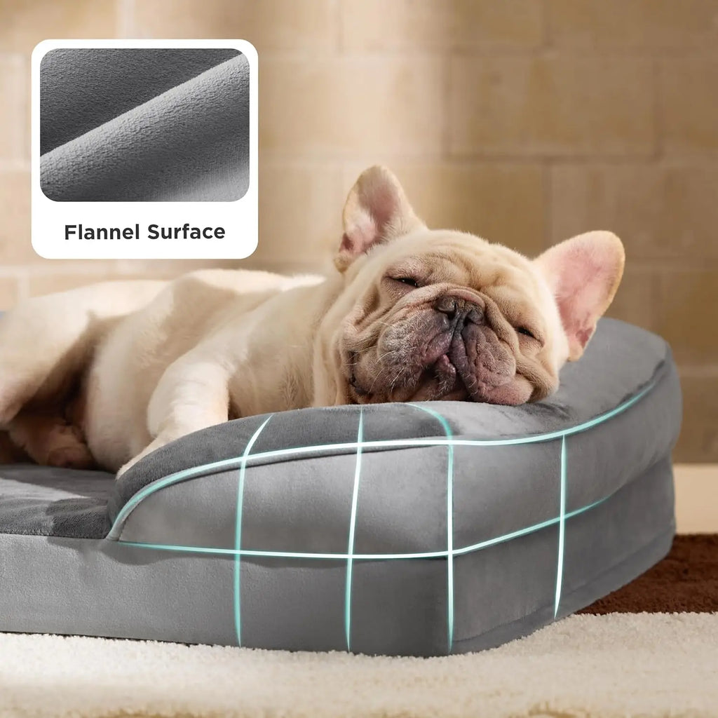 Medium Size Winter Waterproof Orthopedic Dog Bed Washable Pet Bed with Removable Cover Joint Pain Relief Sofa for Cats And Dogs