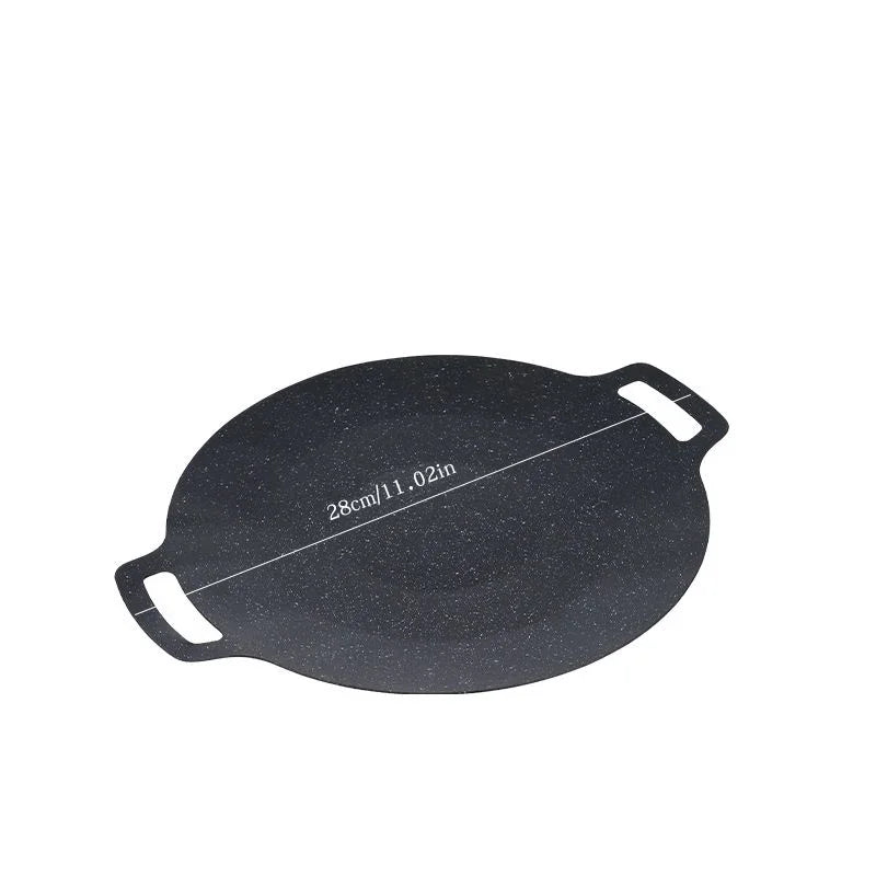 Roasting Round Pans Korean Aluminum Nonstick Grill Top Griddle Pan Bbq Fry Grill Outdoor Cast Iron Barbecue Griddles Grill Pans