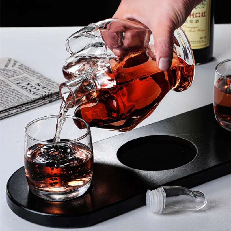 Decanter Novelty Finger Whiskey Decanter for Liquor Scotch Bourbon Alcohol Bottle Unique Liquor Bar and Party Decorations