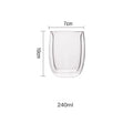 2/4pcs Glass Coffee Cup Set Double Walled Glass Mug Heat-resistant Milk Espresso Cup Cappuccino Mug Juice Tea Cup 240/300ML