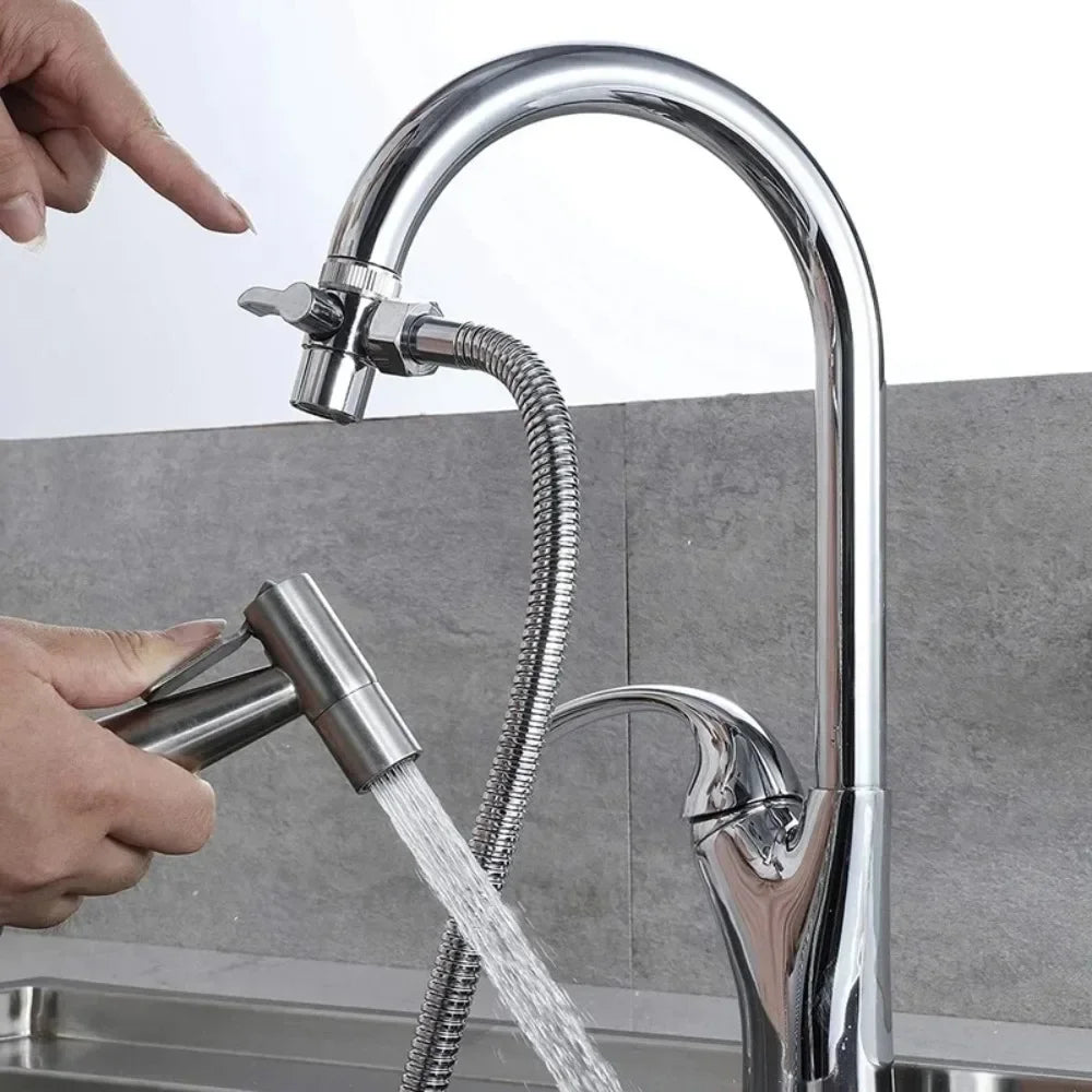 Faucet Switch Adapter Zinc Alloy/Plastic Kitchen Sink Splitter Diverter Valve Water Tap Sprayer Connector Bathroom Accessories