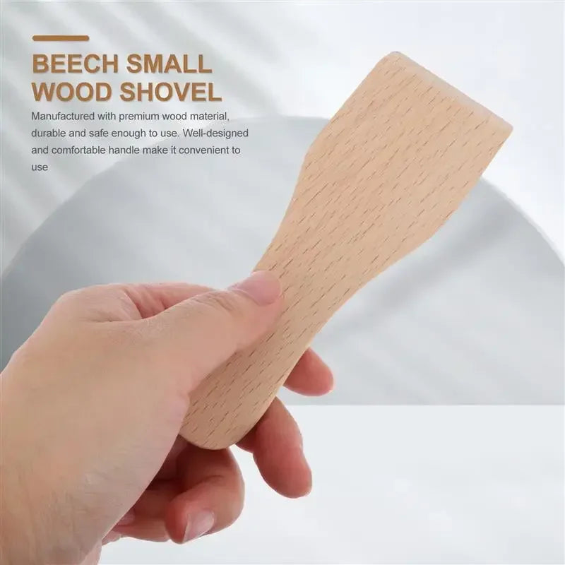 20Pcs Wooden Raclette Spatula, 5-Inch Mini Spatula Scraper for Cheese Pancake - Cooking & Baking Tools