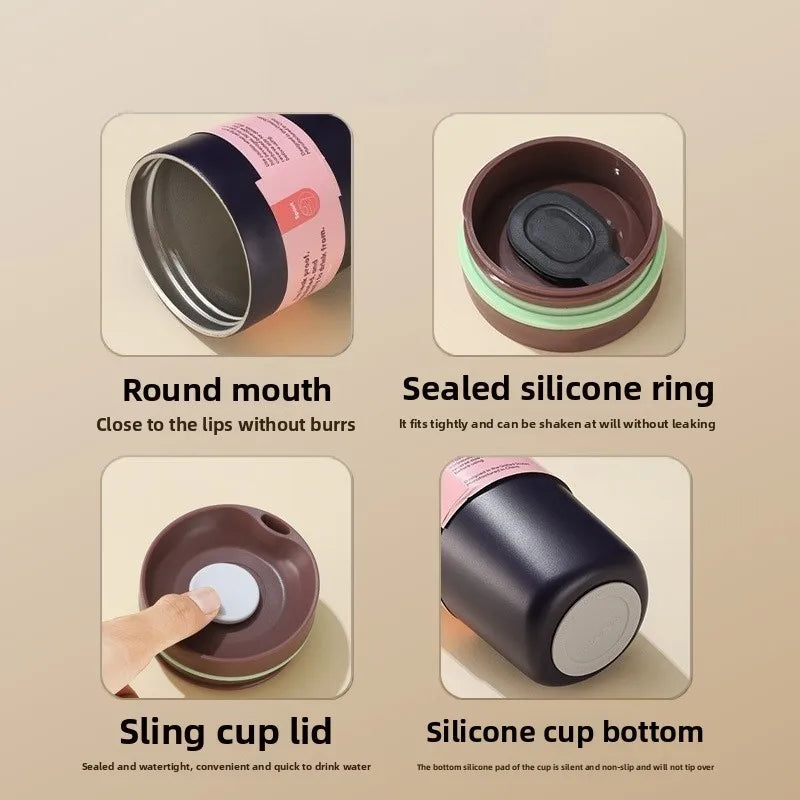 20 Oz Stainless Steel Insulated Mug Made of Tritan, Portable Coffee Mug with Spill proof Lid To Keep Coffee Hot or Cold BPA free