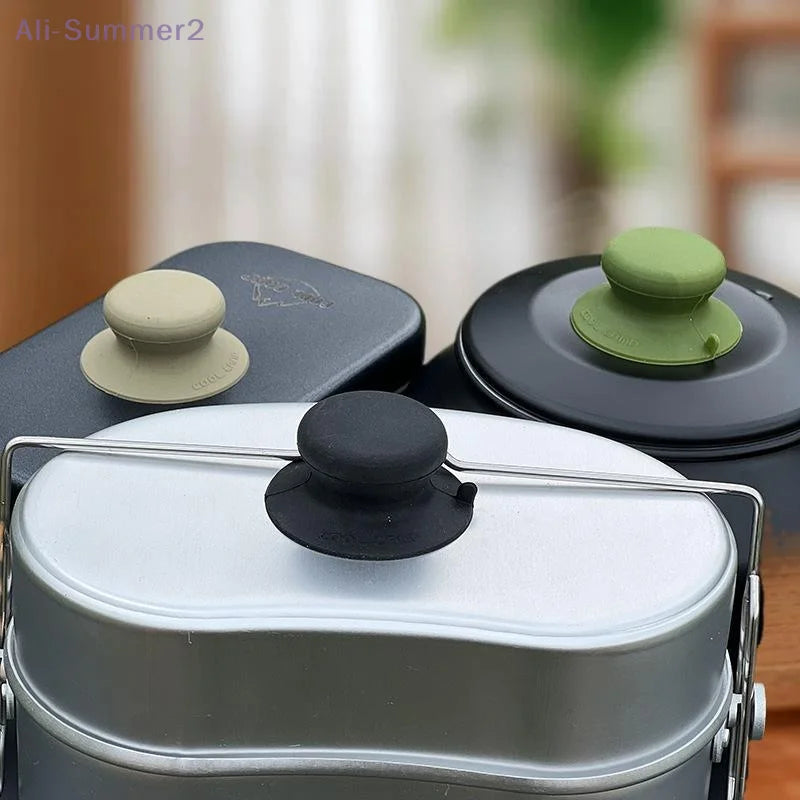 {MX} Silicone Pot Lid Knob Anti-scad Pan Lid Holding Handle Suction Cup Grip Outdoor Picnic Lid Lifter Phone Holder