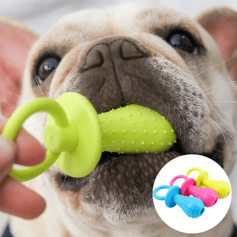 Three Dog Chew Toys Durable Rubber Dental Cleaning Interactive Training Aids for All Dog Sizes Required Anxiety Relief
