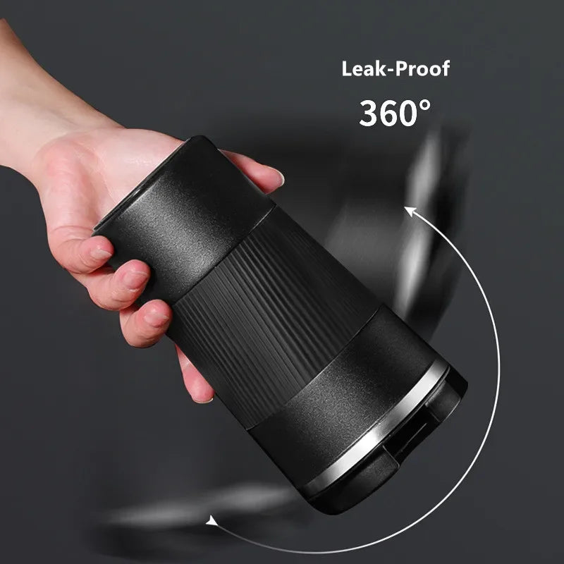 [homeeee] Anti-Slip Insulated Coffee Mug - Vacuum Travel Flask