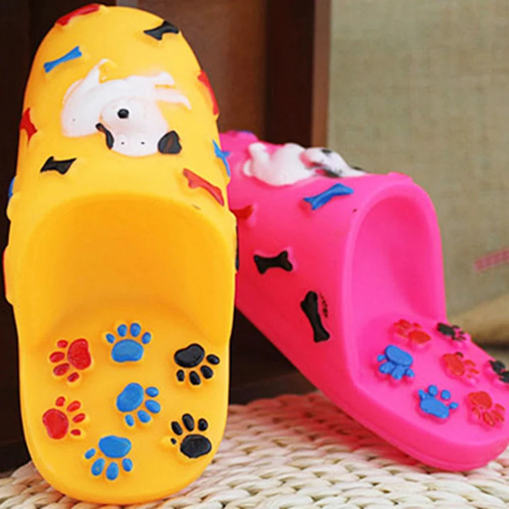 Pet Toy Bite Resistant Slippers Dog Chew Puppy Supply Interesting Chewing Household Molar Funny Plaything Toys Accessories