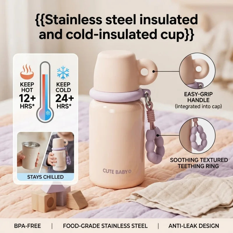 2026 New Style Eco-friendly Water Bottle for Women, 316 Stainless Steel Mini Pocket Water Bottle