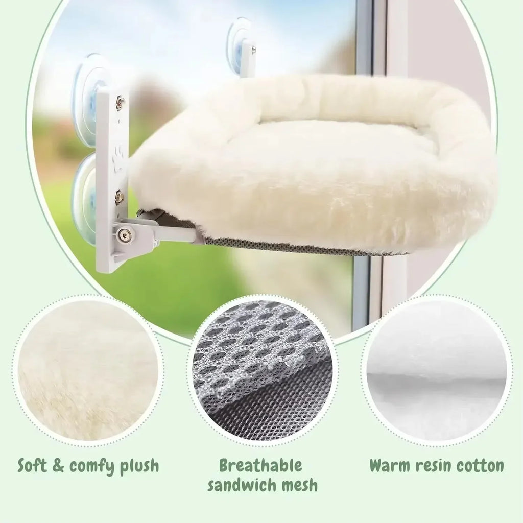 Cat Hammock Window Habitat Cat Sunbathing Glass Hanging Suction Cup Balcony Pet Nest Foldable Pet Bed Cat Supplies Accessories