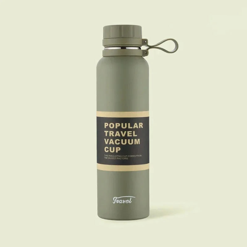 1PCS Stainless Steel Thermos with Tea Filter Double Wall Vacuum Flask Sports Outdoor Fitness Thermal Bottle Insulation Cup