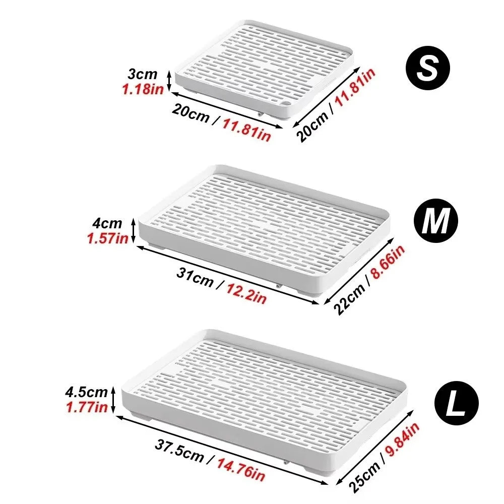 New Small Rabbit Litter Box Plastic Rectangular Pet Toilet Tray Double-layer Bunnie Corner Toilet Box Dutch Pig Supplies