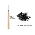 1000Pcs 5.0*3.0*3.0mm Micro Silicone Lined Rings/Beads MICRO Ring Link Crimp Beads Hair Extensions Tools Wig Hair Extension