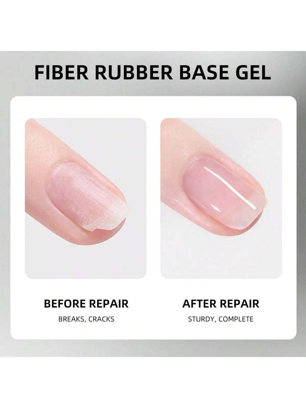 XEIJAYI 3pcs 15ml Fiber Rubber Base Gel Nail Polish Starter Pure Soak Off No Wipe Nail Gel Polish Suitable For Home Manicure DIY