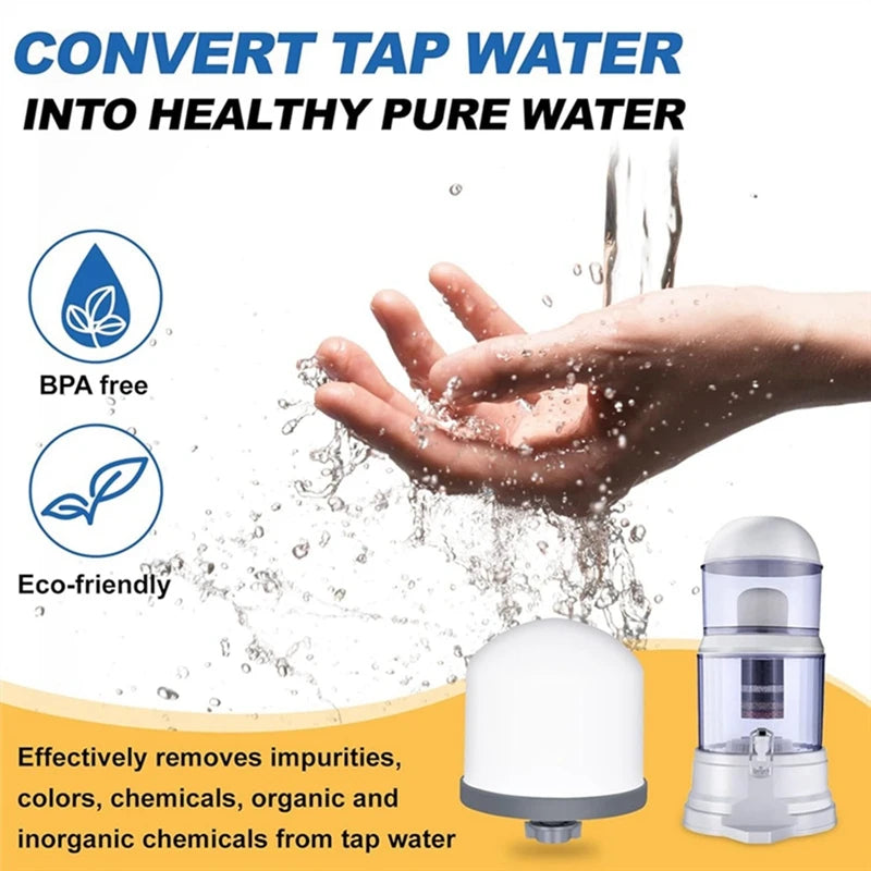 A19F-4Pack Replacement Ceramic Dome Water Filter 0.2 To 0.5Micron For Countertop Portable Water Purification System
