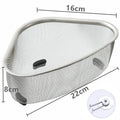 Kitchen Sink Drain Basket Stainless Steel Triangle Food Vegetables Peel Egg Filter Storage Organizer Kitchen Shelf Rack Drainier