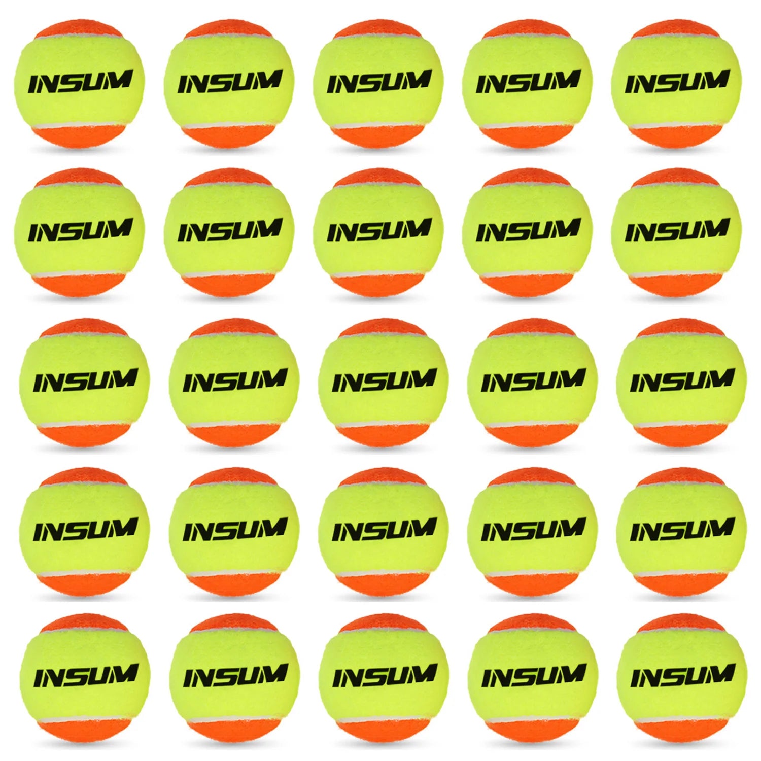 Beach Tennis Ball 2/6/16/25Pcs ITF Approved Stage 2 Sand Court Balls for Beach Tennis50% Low Compression for Beginners PET Dog