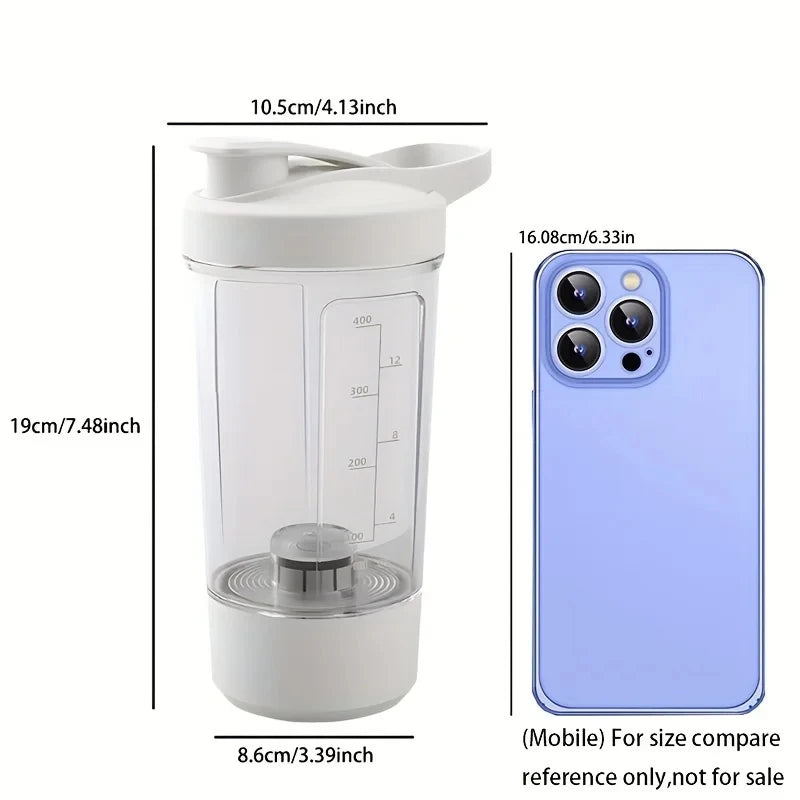 HOMEFISH 1 Piece/13.53 Oz Portable Charging Electric Stirring Cup Automatic Self Mixing Cup-Sports Cup with Electric Stirring