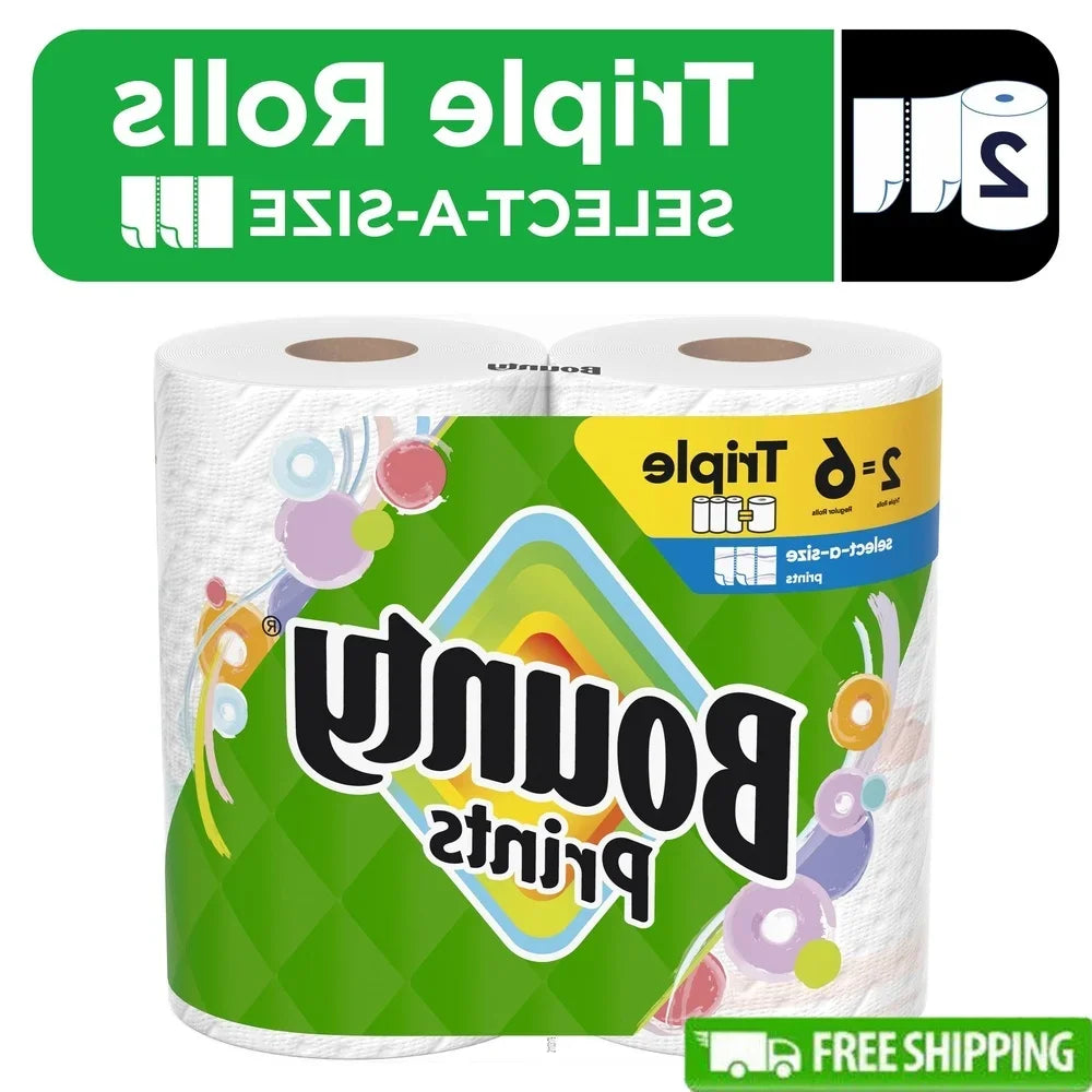 Durable Diamond Texture Paper Towels 123 Sheets Triple Rolls Select-A-Size Bulk Buy