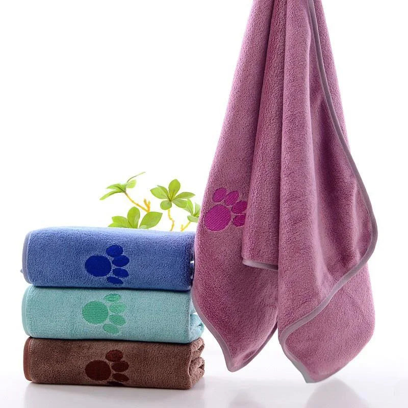 Gift for Host Christmas Dog Bath Towel - Absorbent Dog Towel Cozy Home Stocking Stuffers Quick-Dry Bath Towel for Dogs & Cats