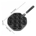 Takoyaki Pan 12 Molds Takoyaki Maker Skillet Aluminum Alloy Nonstick Grill Pan Cooking Plate for Octopus Balls Pancake cake make