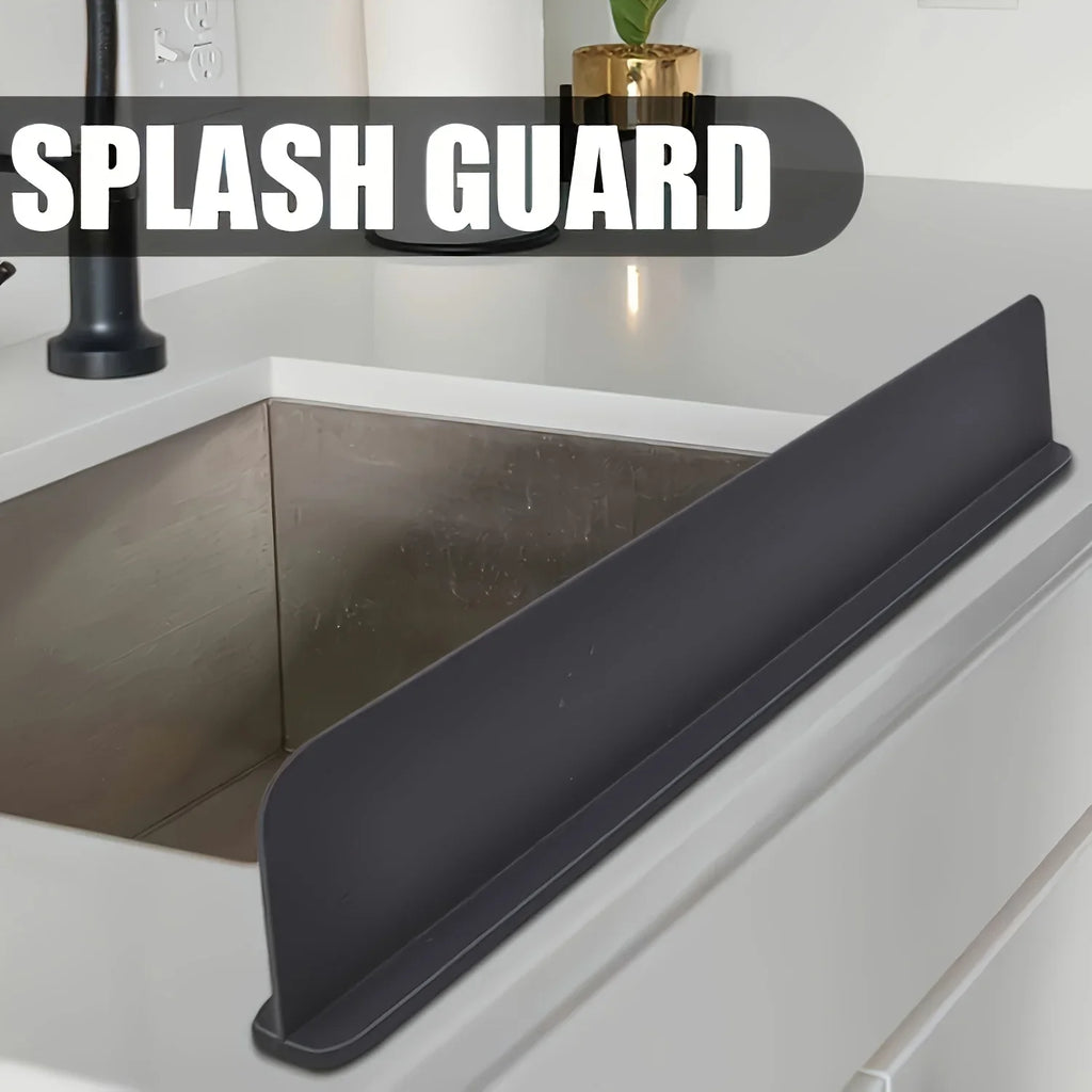 A soft silicone adhesive partition for kitchen sink splash proof partition, suitable for washing dishes and vegetables
