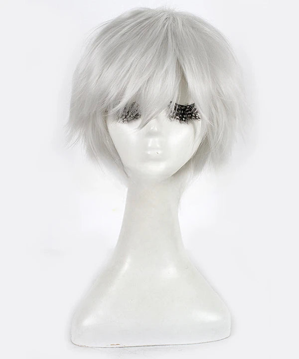 Axis Powers Hetalia Germany Gilbert Beilschmidt Silver Cosplay Synthetic Wig